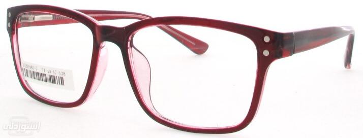 نظارات ذات تصميمات جذابة للقراءة بجودة عالية بلونين احمر واسود نوعية رفيعة من البلاستيك 