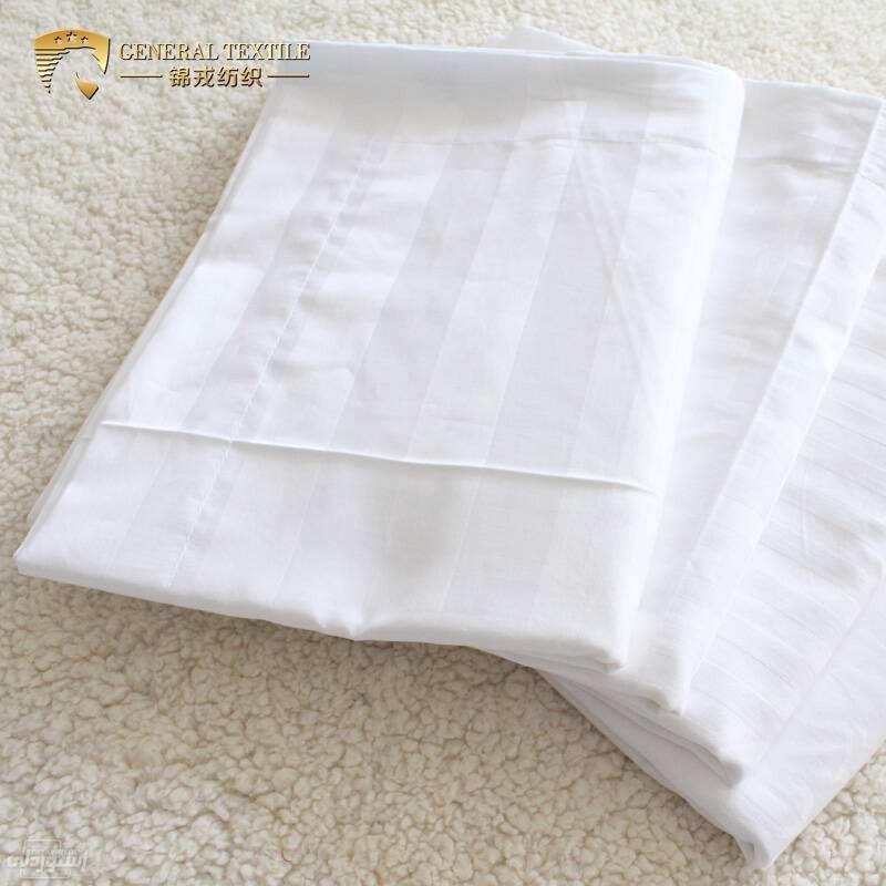 ملاية سرير بيضاء من القطن والبوليستر خامة ممتازة جودة عالية غير قابلة للانكماش 