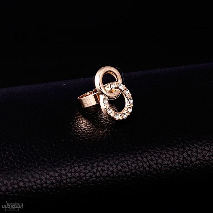 خاتم خامة ممتازة نوعية رفيعة للمناسبات والافراح ذهبي اللون 