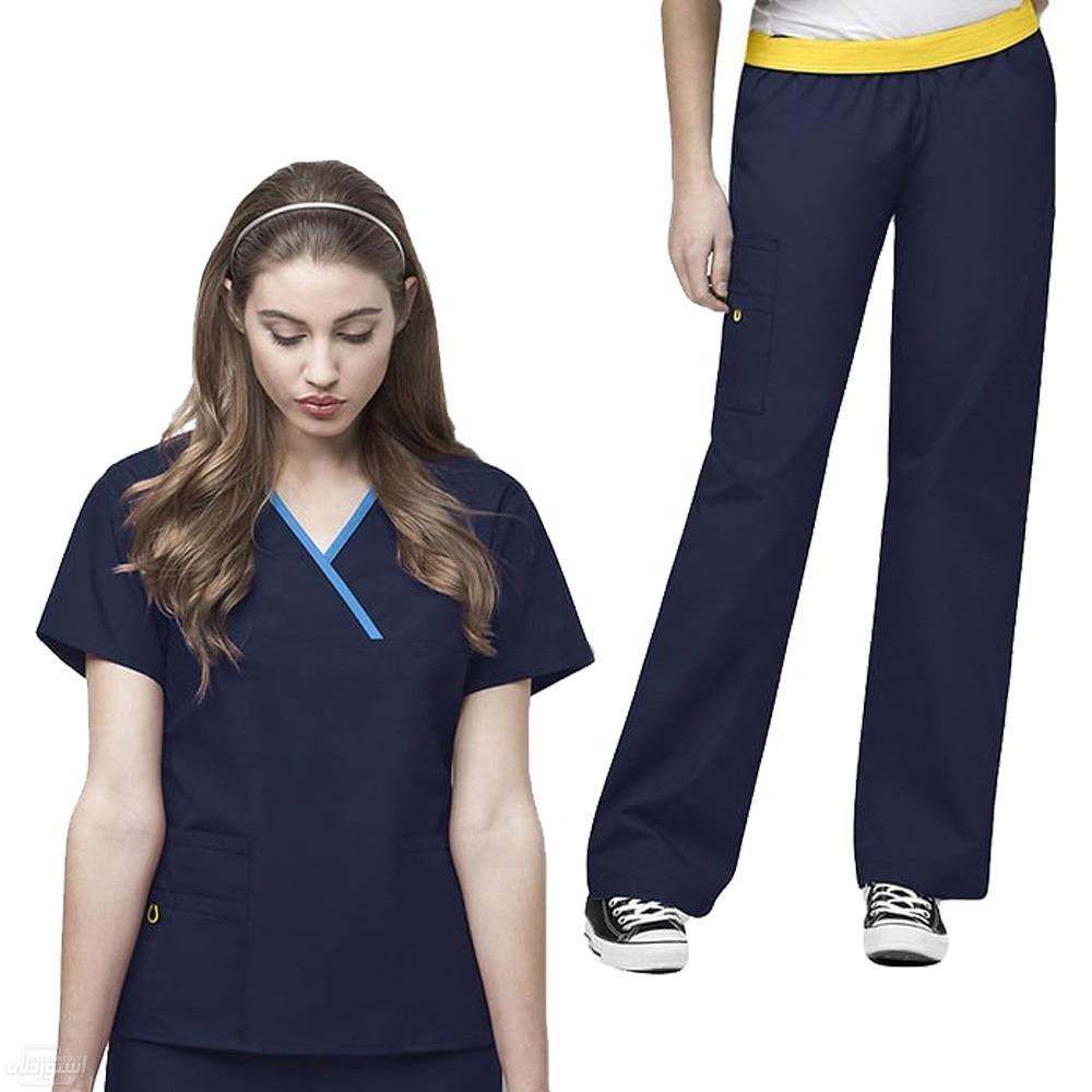 cheap-y-neck-mock-wrap-scrub-tops-medic_main-4