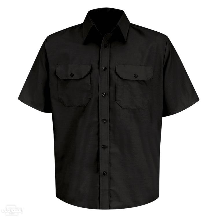 قميص خاص بعمال الميكانيا ذو جودة عالية وأنيق من القطن والبوليستر ذو لون اسود 