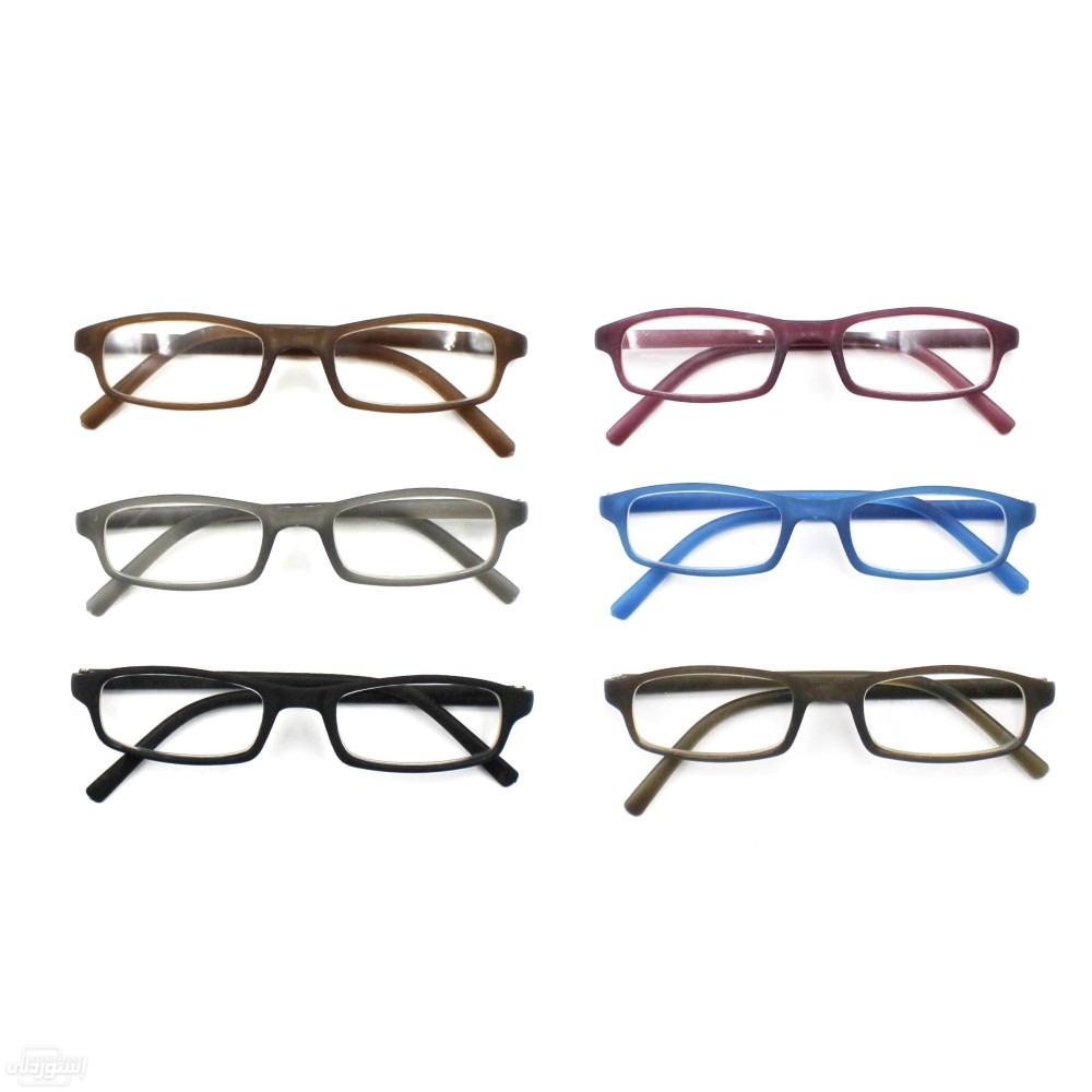 نظارات للقراءة ذات تصميمات جذابة بجودة عالية خامة ممتازة بالوان متعددة 