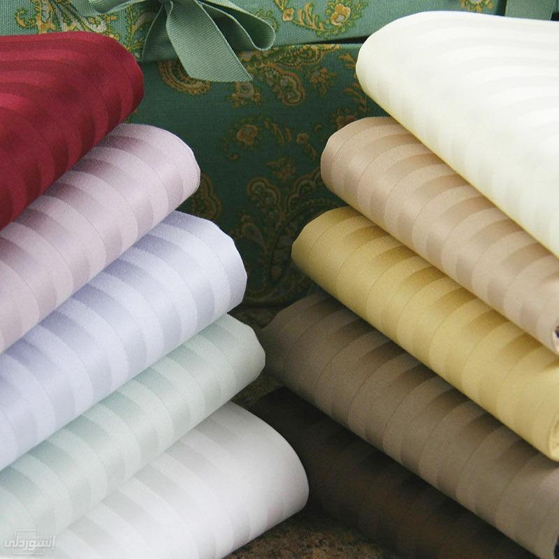 مجموعة ملايات سرير متعددة الالوان مصنوع من القطن مضاد للانكماش والتجعد خامة ممتازة جودة عالية مخططة 