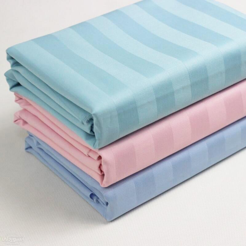 ملايات سرير بالوان مختلفة من القطن جودة عالية خامة ممتازة ازرق -اخضر -وردي 
